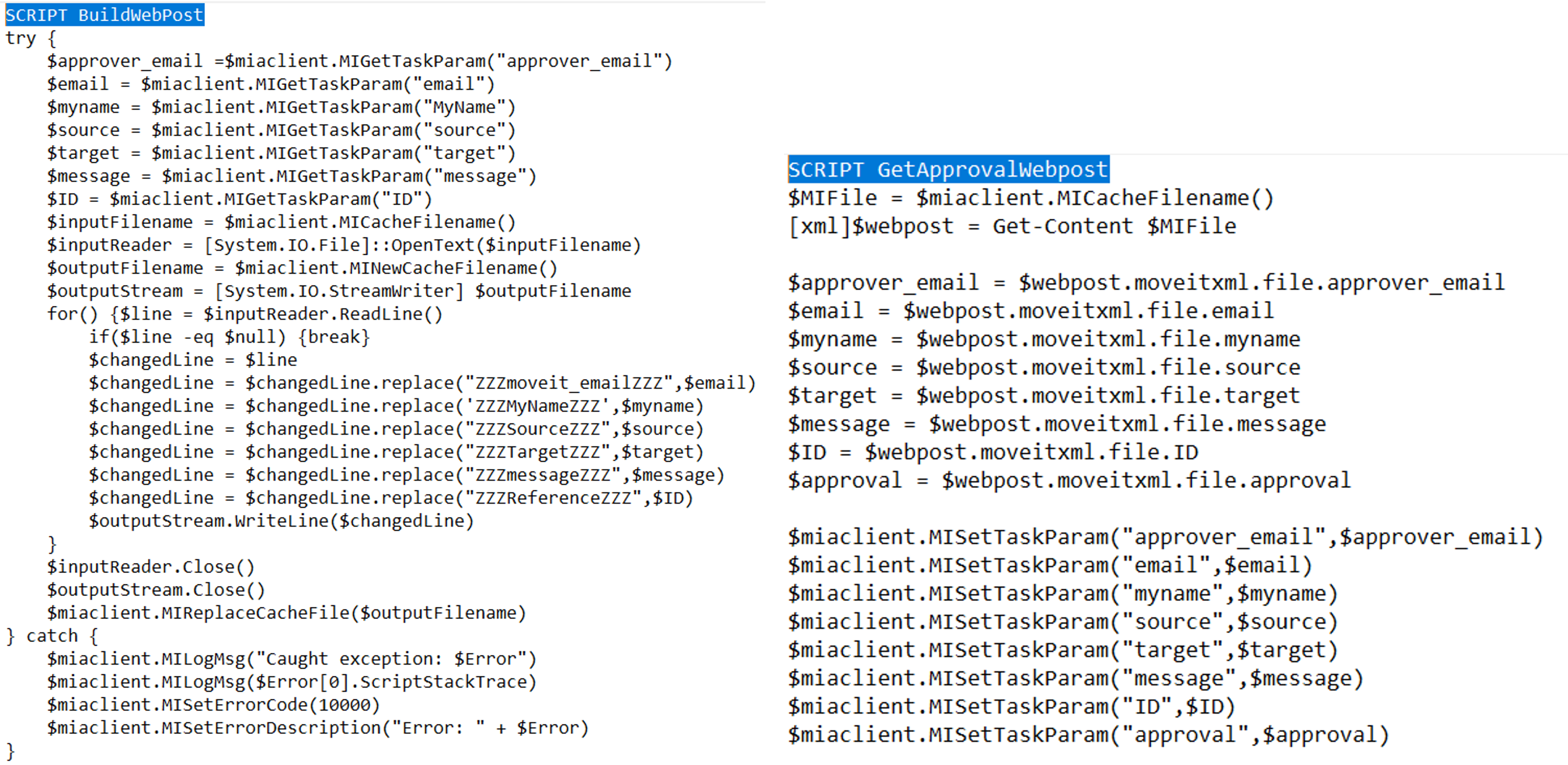 Creating a file transfer approval process