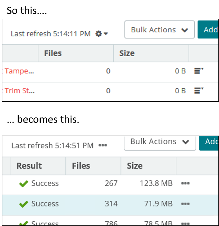 Automation icons before and after