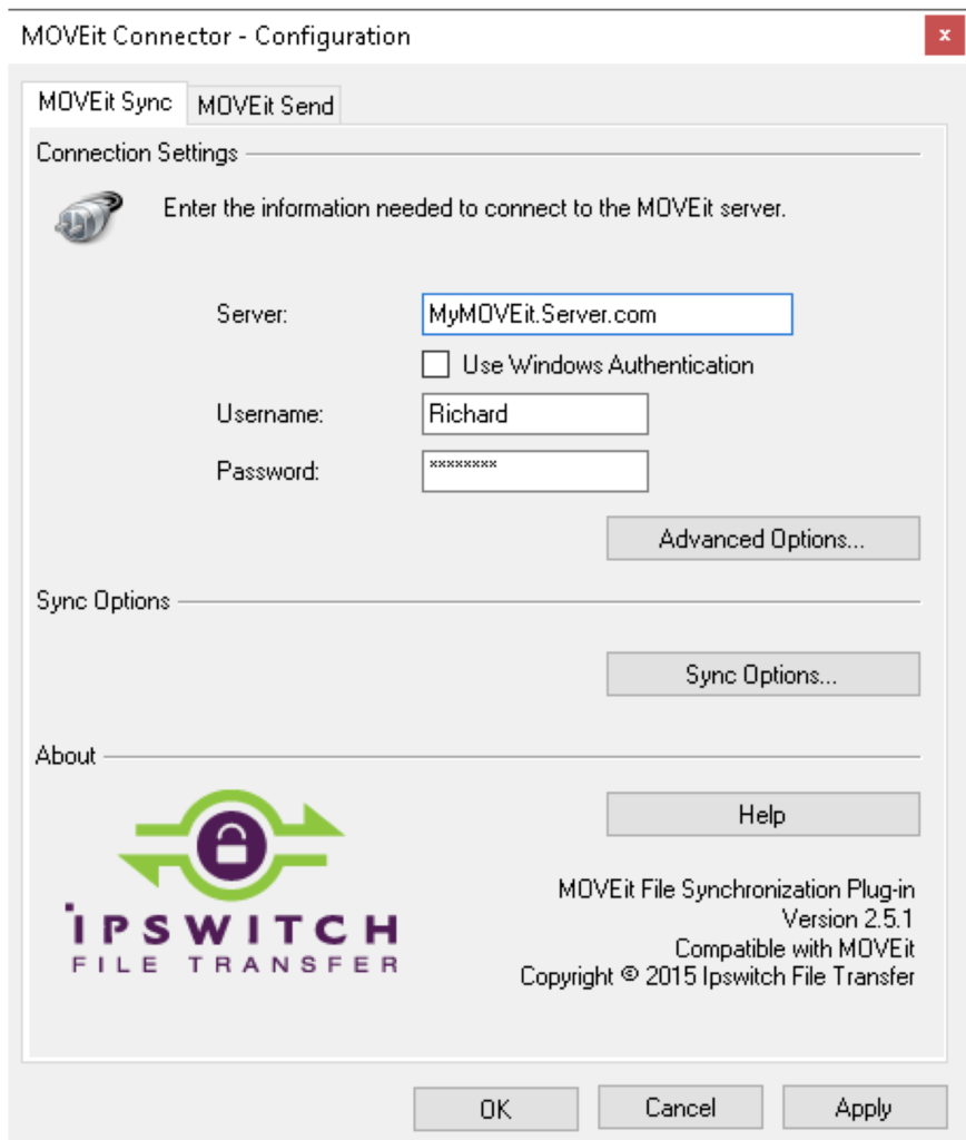 moveit connector configuration