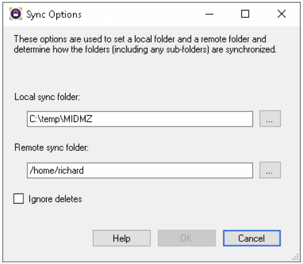 moveit sync options