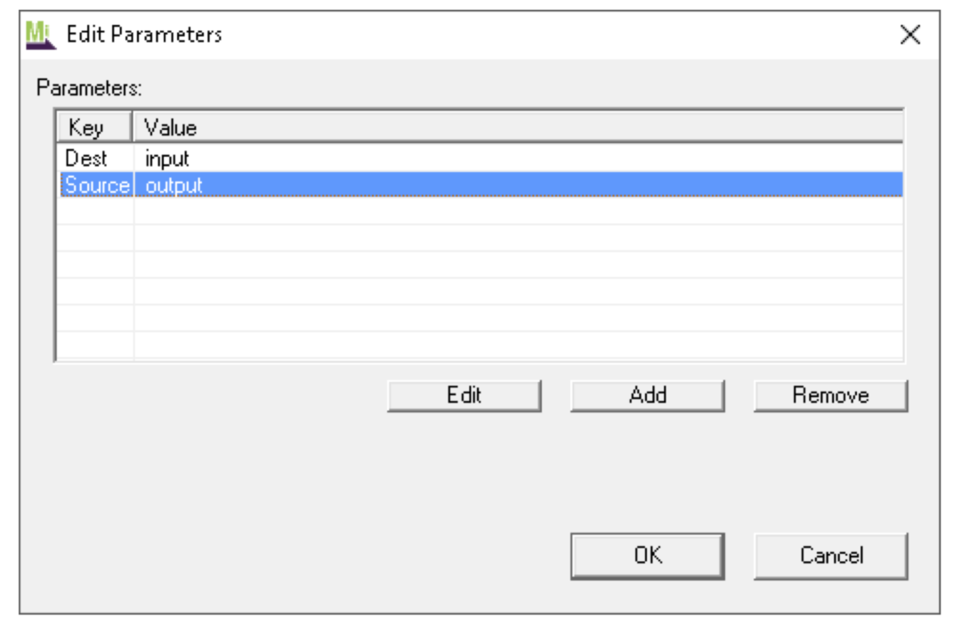 Edit Parameters