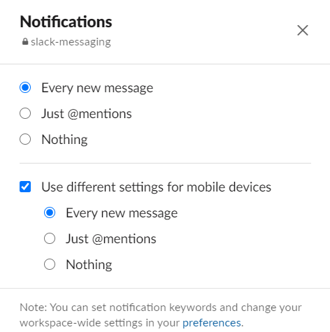 slack notifications